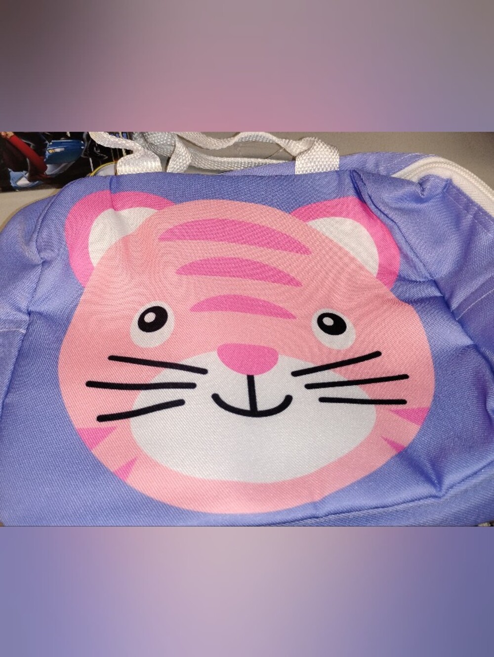 Kids Pink Tiger Lunch Bbag - Playful Pink Tiger Design